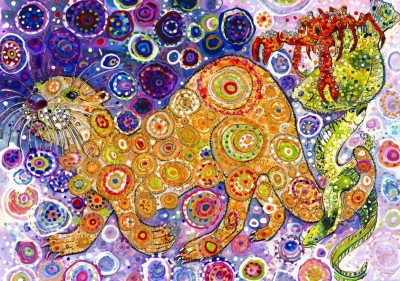 Grafika 1500 - Sally Rich - Otters Catch