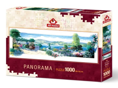 Art Puzzle 1000 - Garden Terrace (panorama)