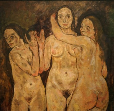 Grafika 1500 - Egon Schiele : Trois Femmes Debout, 1918
