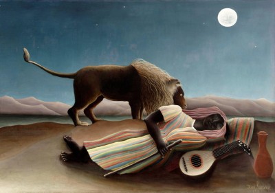 Grafika 1000 - Henri Rousseau : The Sleeping Bohemian, 1897 (Śpiący Bohemian)