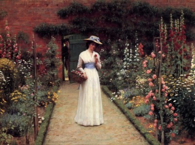 Grafika 2000 - Edmund Blair Leighton: Lady in a Garden