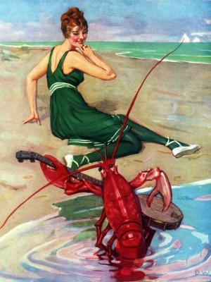 New York Puzzle Company 750 - Vintage Images - Lobster Serenade