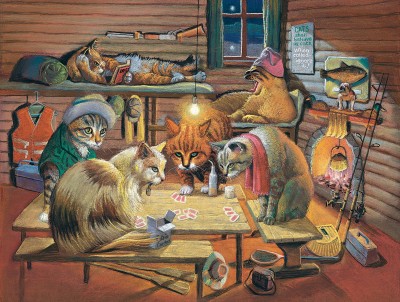 SunsOut 500 - Bryan Moon - Cats Playing Poker