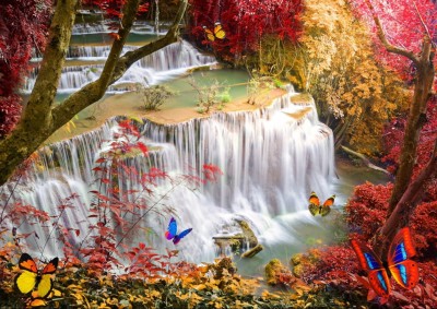 Grafika 2000 - Deep Forest Waterfall