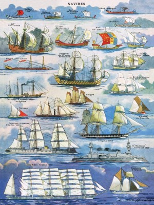 New York Puzzle Company 1000 - Ships - Navires