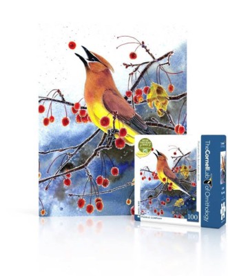 New York Puzzle Company 100 - Cedar Waxwing Mini