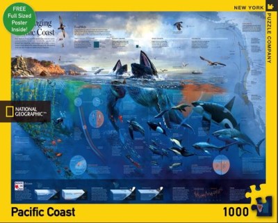 New York Puzzle Company 1000 - National Geographic - Pacific Coast