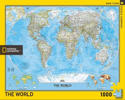 New York Puzzle Company 1000 - National Geographic - The World