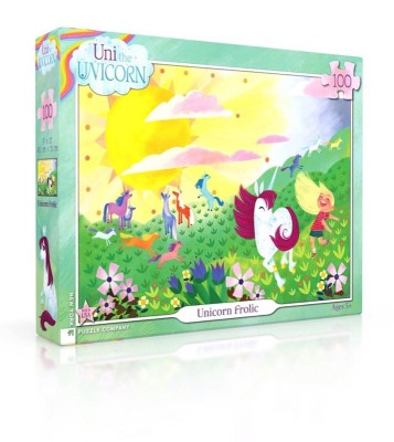 New York Puzzle Company  100 - XXL Pieces - Unicorn Frolic