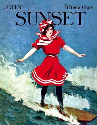 New York Puzzle Company  100 - Sunset - Surfer Girl Mini