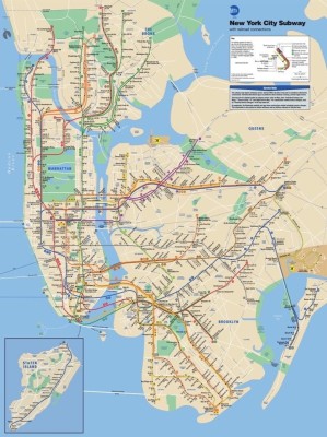 New York Puzzle Company  100 - New York Subway Map Mini