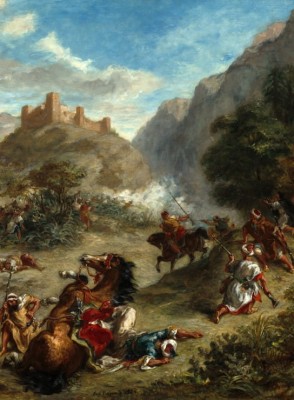 Grafika 2000 - EugĂ¨ne Delacroix: Arabs Skirmishing in the Mountains, 1863