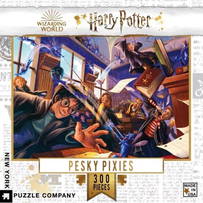 New York Puzzle Company  300 - XXL Pieces - Harry Potter - Pesky Pixies