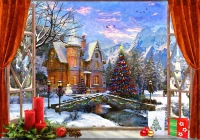 Bluebird Puzzle 1500 - Christmas Mountain View.jpg