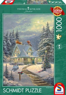Schmidt 1000 - Thomas Kinkade, On Christmas Eve (W Wigilię Bożego Narodzenia)