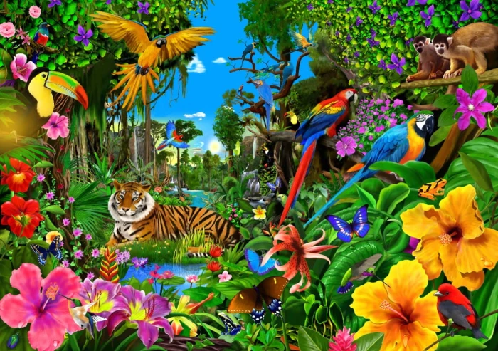 Bluebird Puzzle 1500 - Jungle Sunrise.jpg