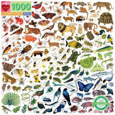 Eeboo 1000 - Rainbow World