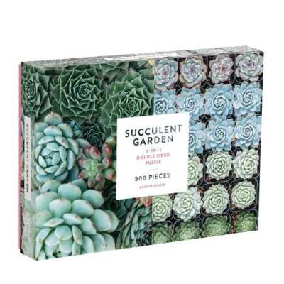 Galison 500 dwustronne - Succulent Garden