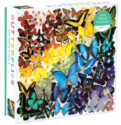 Galison 500 - Rainbow Butterflies