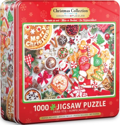 Eurographics 1000 - TIN Metal Box - Christmas Table