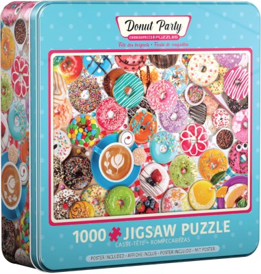 Eurographics 1000 - TIN Metal Box - Donut Party