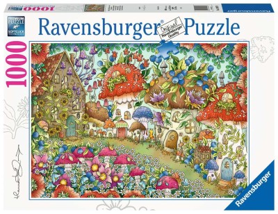 Ravensburger 1000 - Niedliche PilzhĂ¤uschen in der Blumenwiese