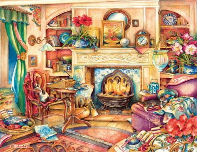 SunsOut 1000 - Kim Jacobs - Fireside Embroidery