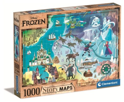 Clementoni 1000 - Story Maps Frozen
