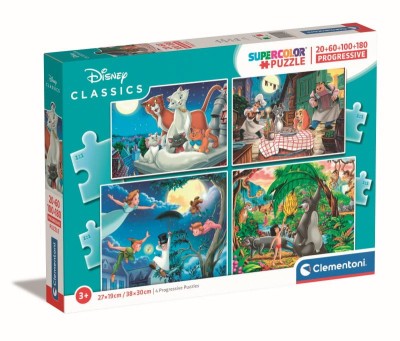 Clementoni 20+60+100+180 - Disney classic