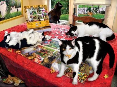 SunsOut 1000 - Lori Schory - Who Let the Cats Out?