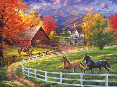 SunsOut 1000 - Abraham Hunter - Horse Valley Farm