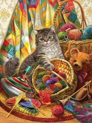 SunsOut 1000 - Kitten and Wool