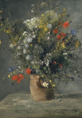 Grafika 1000 - Auguste Renoir : Fleurs dans un Vase, 1866