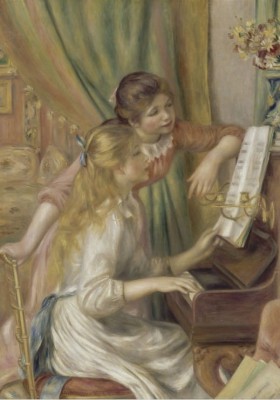 Grafika 1000 - Auguste Renoir : Jeunes filles au piano, 1892