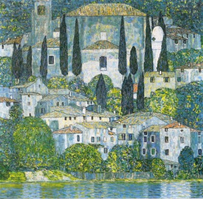 Grafika 1000 - Gustav Klimt : Eglise de Cassone, 1913