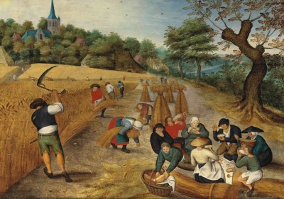 Grafika 1000 - Pieter Brueghel the Younger - Summer: The Harvesters, 1623