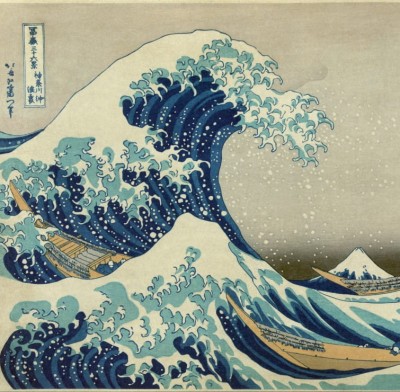 Grafika 1000 - Katsushika Hokusai : La Grande Vague de Kanagawa, 1826-1833