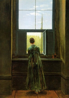 Grafika 1000 - Caspar David Friedrich : Femme Ă  la FenĂŞtre, 1822