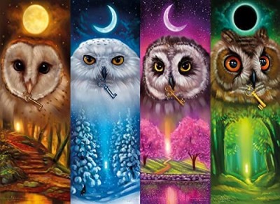Nova Puzzle 1000 - Four Seasons Owls