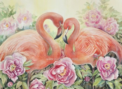 Nova Puzzle 1000 - Two Lover Flamingo