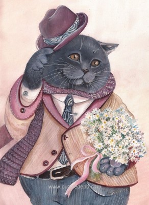 Nova Puzzle 1000 - Romantic Cat