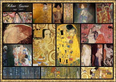 Grafika 1000 - Collage - Gustav Klimt
