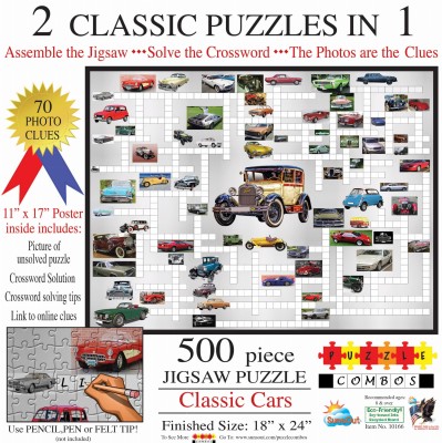 SunsOut 500 - Irv Brechner - Puzzle Combo: Classic Cars