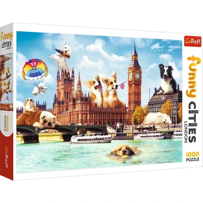 Trefl 1000 - Funny Cities - Psy w Londynie
