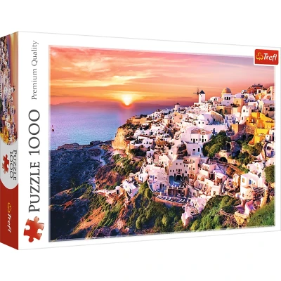 Trefl 1000 - Zachód słońca nad Santorini