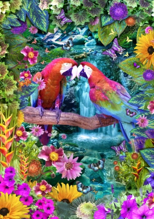 Bluebird Puzzle 1500 - Parrot Paradise.jpg