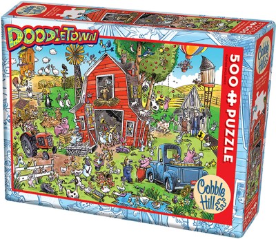 Cobble Hill  500 XXL - DoodleTown - Dave Whamond, Farmyard Folly