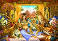Bluebird Puzzle 2000 - Egyptian Queen of the Leopards.jpg