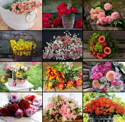 Grafika 1000 - Collage - Flowers