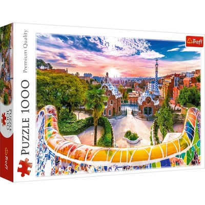 Trefl 1000 - Zachód słońca nad Barceloną, Hiszpania